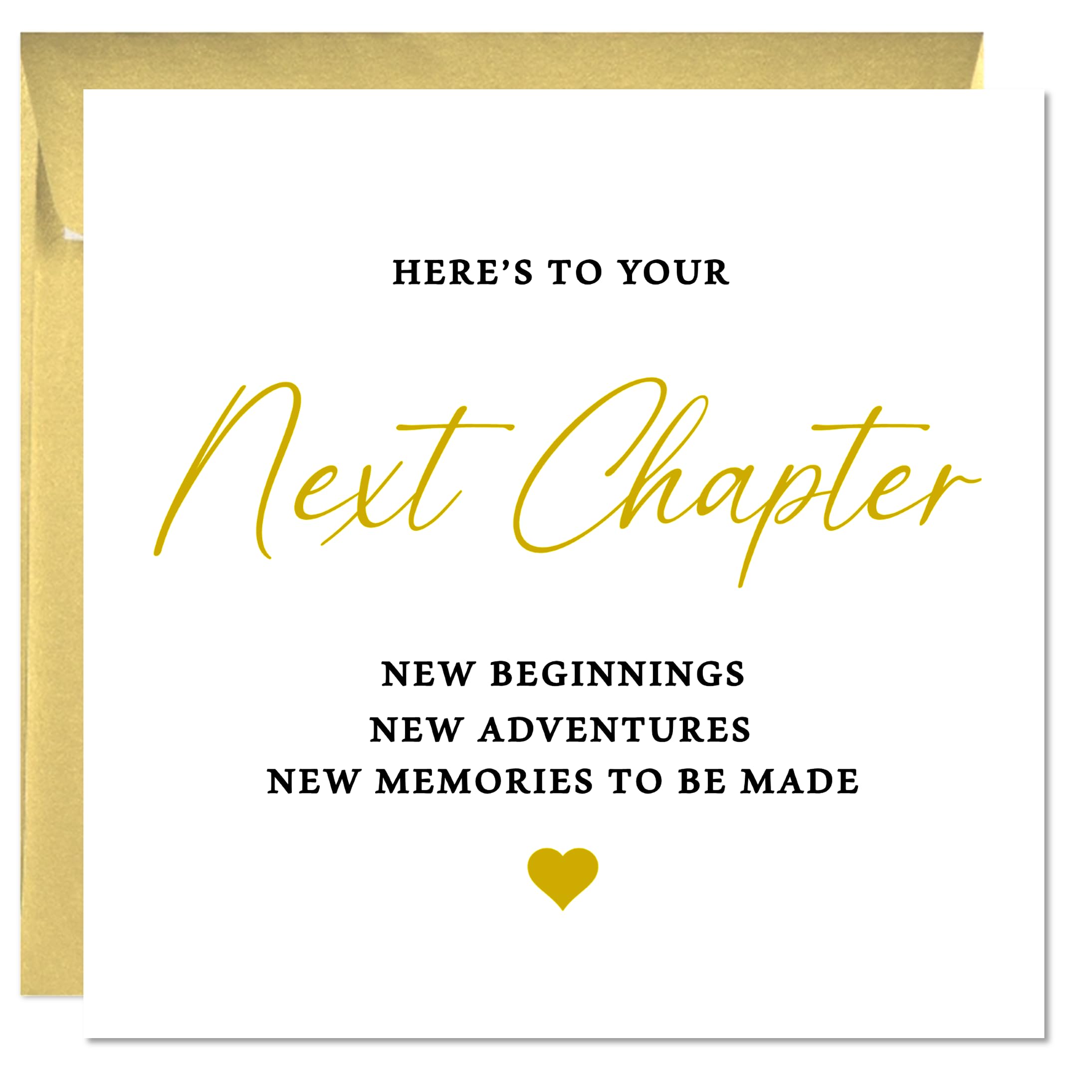Printperfect - Congratulations Next Chapter Card - Good Luck Cards, Leaving Card