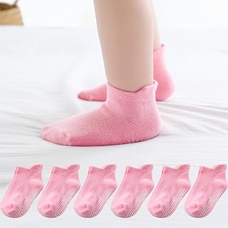 12 Pairs Baby Boys Girls Cotton Non Slip Socks