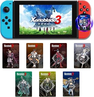 7 Pcs NFC Cards Compatible with Xenoblade 3 Switch/Switch Lite, Unlimited Use Mini Size [Animated Version]