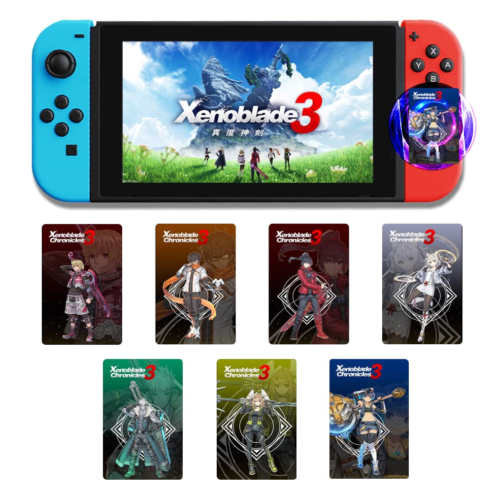 7 Pcs NFC Cards Compatible with Xenoblade 3 Switch/Switch Lite, Unlimited Use Mi