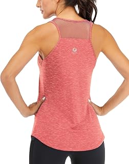 Canotte da allenamento per le donne in rete traspirante Racerback Tank Top Muscle Tank Backless Canotta da corsa