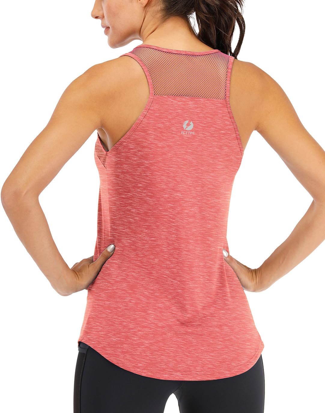 Canotte da allenamento per le donne in rete traspirante Racerback Tank Top Muscl