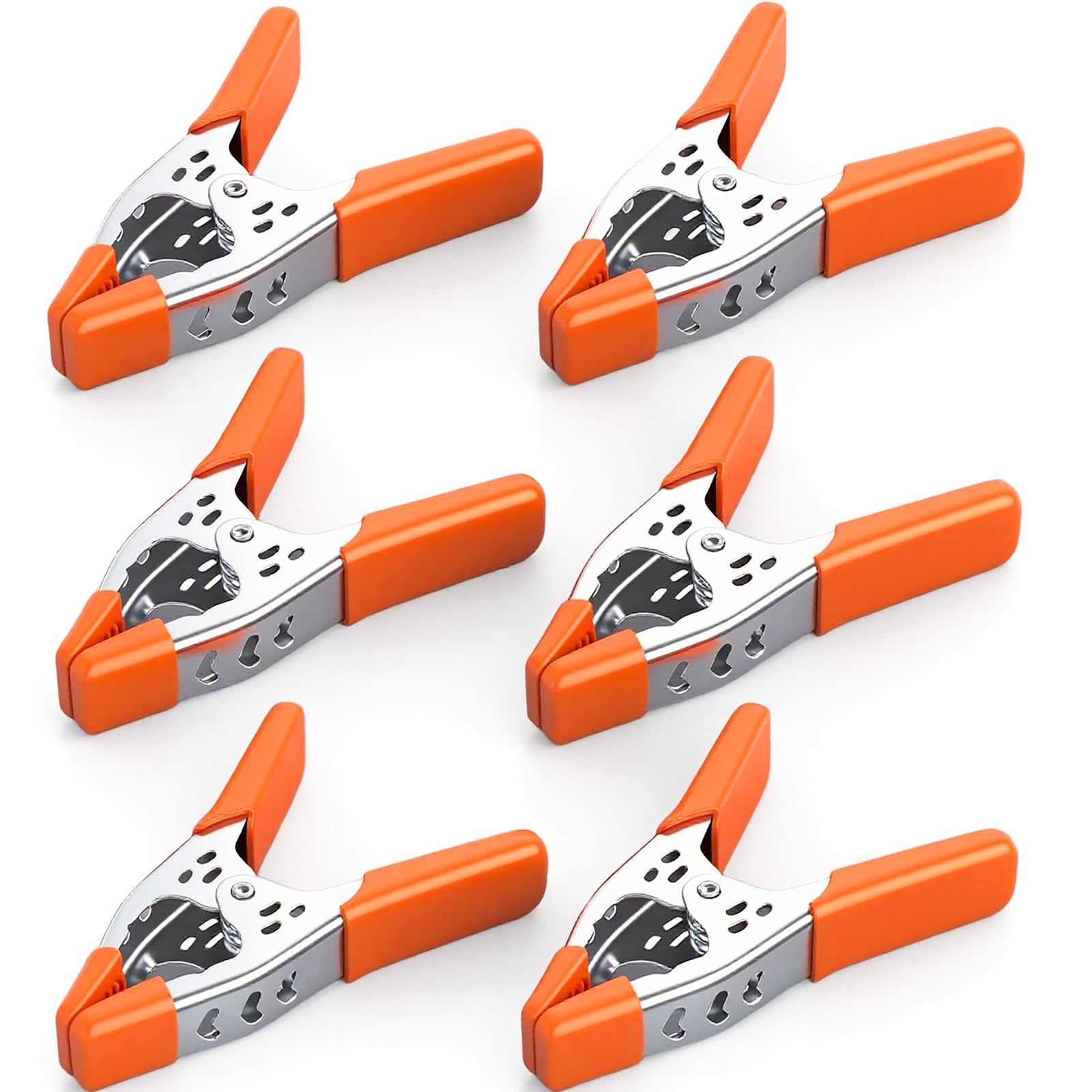 HORUSDY 6-Piece 6" inch Spring Clamp, Heavy Duty Spring Metal Spring Clamps, 2.5