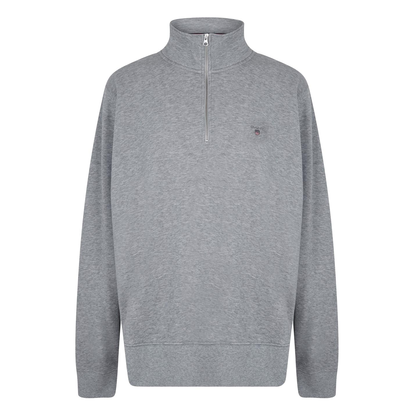 GANT Men's Sweatshirt 1/4 Zip Regular Shield, Bubblegum Pink