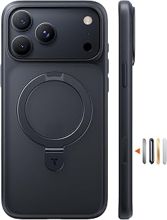 TORRAS for iPhone 18 Pro Max Case with MagSafe Stand Hands Free, Black