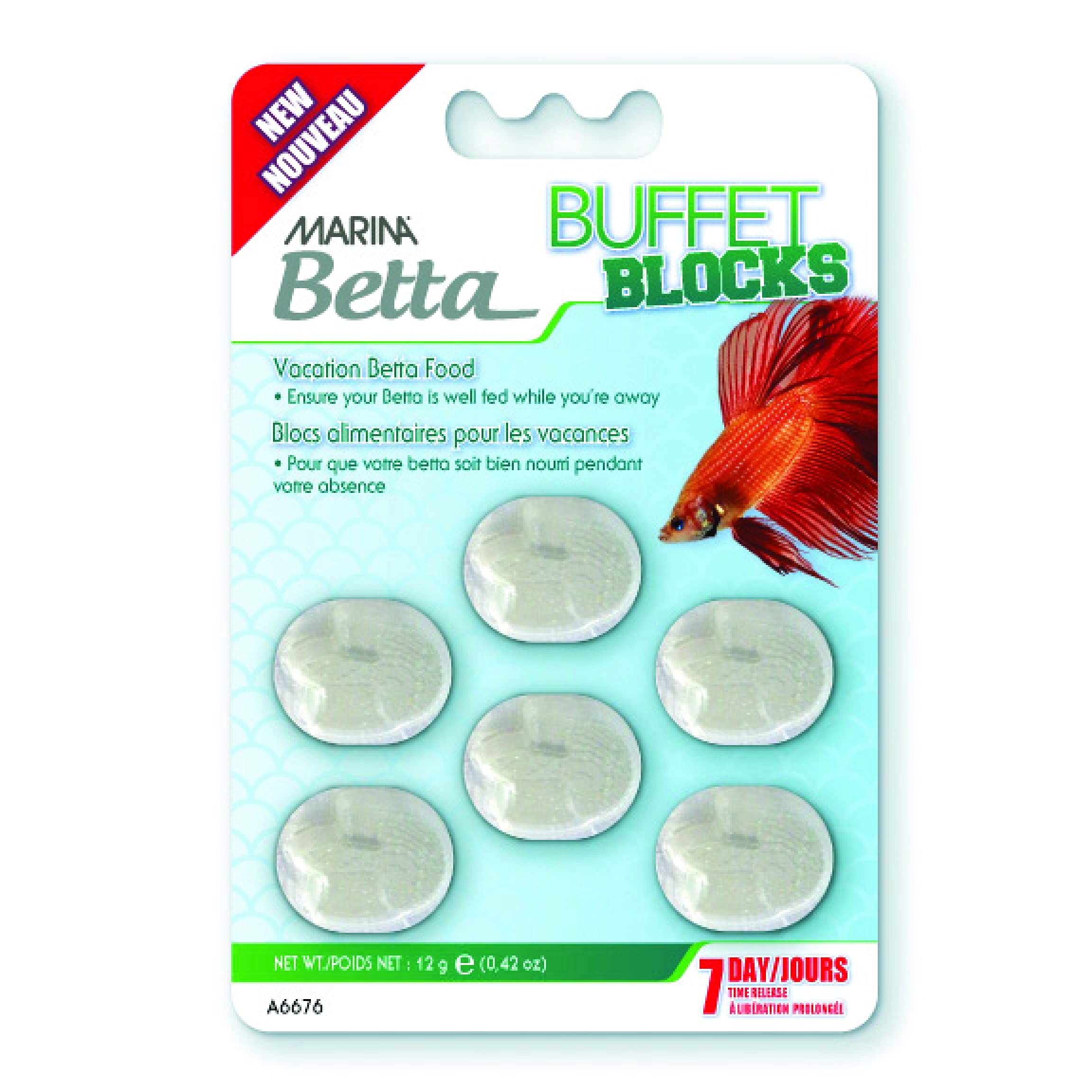Marina Betta Vacation Block Food, 12g