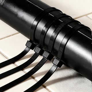 Zip Ties Nylon Cable Ties Self Locking Wire Straps for Cord Management Home Office Garage Tool for Travel Packing (Black, 39.4 inch) 300pcs