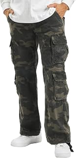 Brandit Men's Pure Vintage Cargo Trousers in Plus Sizes up to 7XL
