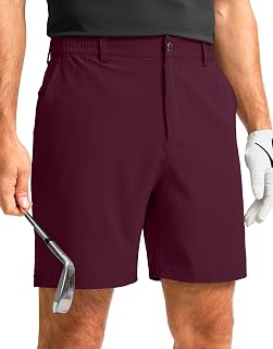 Men's Casual Shorts 7"/5"/9" Lightweight Golf Shorts for Men with 3 Pockets
