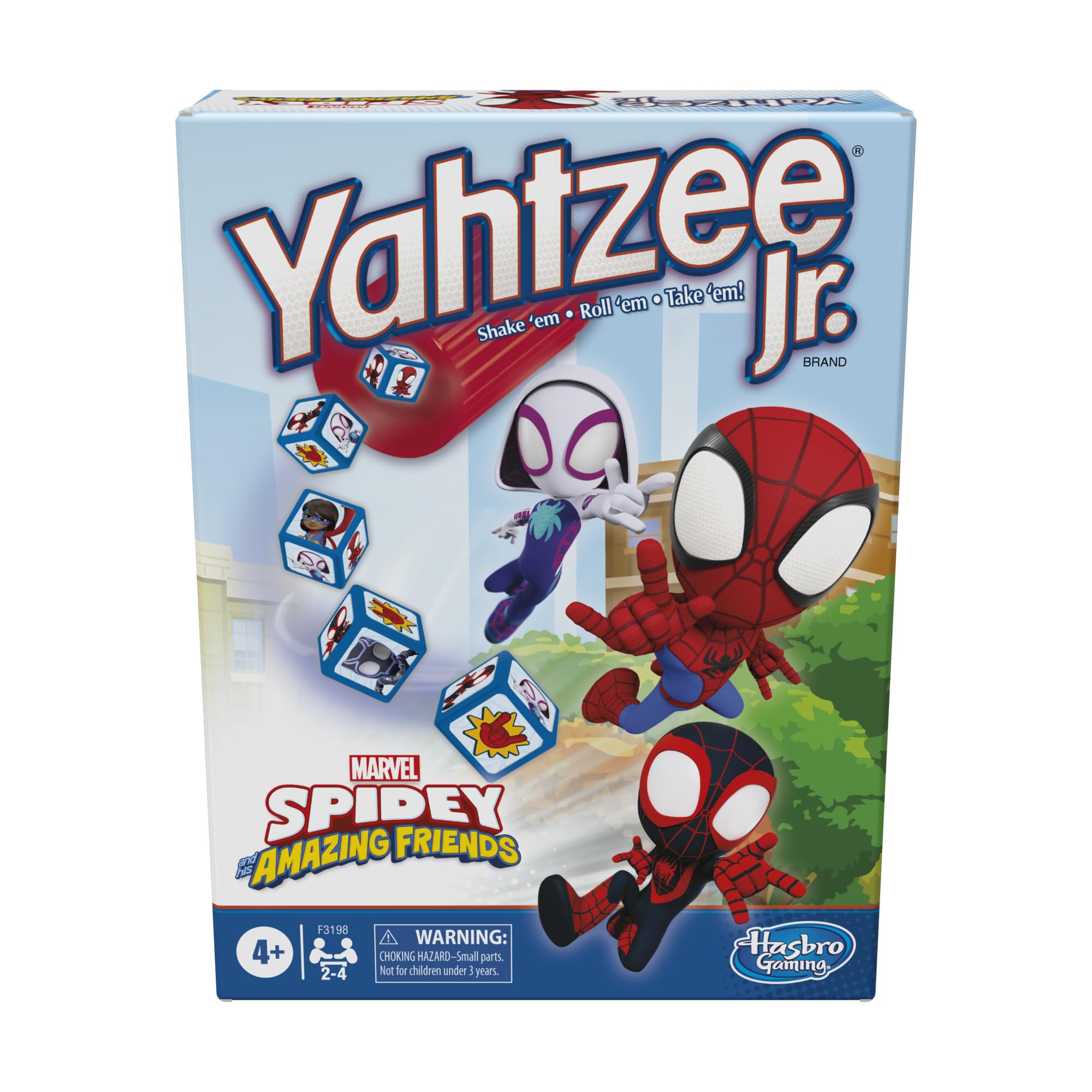 Hasbro Gaming Spidey and His Amazing Friends Yahtzee Jr.Marvel Edition Board Gam