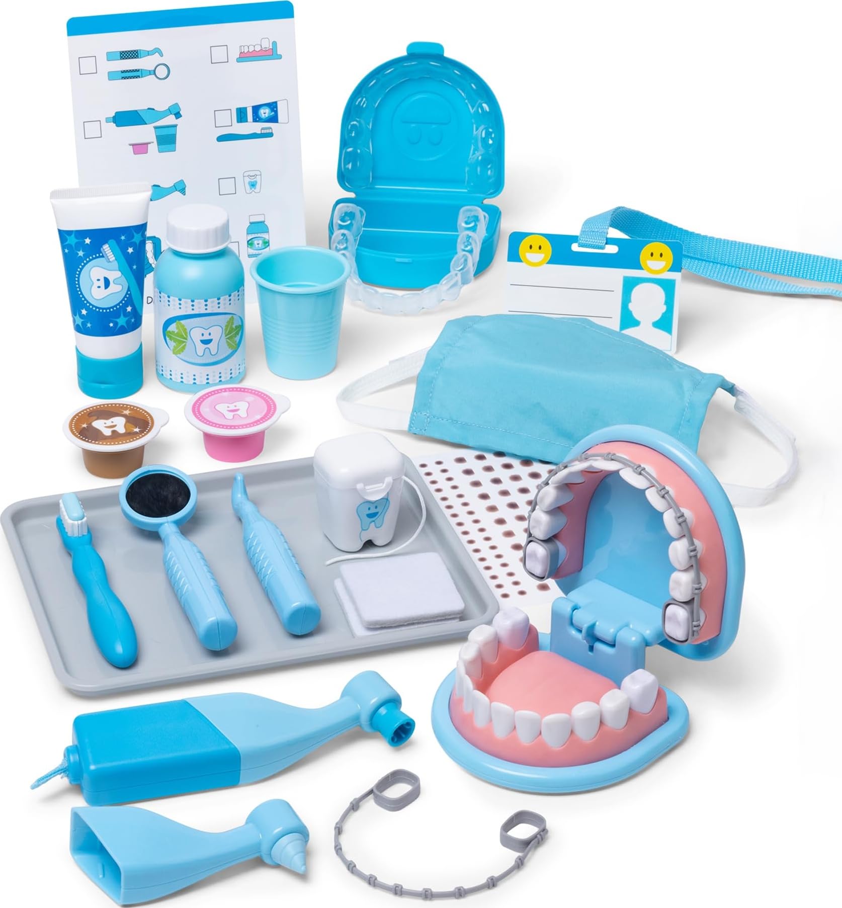 Melissa & Doug Super Smile Dentist Kit | Role Play Toys for Kids, Doctor Set for
