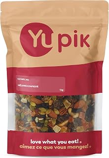 Yupik Olympic Mix, 1kg, A Blend of Dates, Pineapples, Apricots, Bananas, Papaya, Pumpkin Seeds, Almonds, Brazil nuts, Cashews, Walnuts, Pecans & Hazelnuts, Cholesterol Free, Vegan, Kosher
