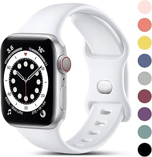 CeMiKa Silicone Sport Strap Compatible with Apple Watch 41mm 40mm 38mm 42mm