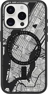 OtterBox Clear Case with MagSafe iPhone 15 Pro Shockproof Drop Proof Ultra Thin Protective Case 3X Ultra Military Standard Tested (New York)