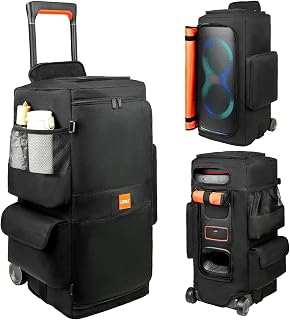 LEFOR·Z Speaker Case Compatible with JBL PartyBox 320/310,Bottomless Cover | Portable Speaker Dust Cover Storage Bag Fits for JBL Party Box 320 for Outdoor Travel,Cover Only(Without Wheels and Pull Rod)