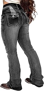 Flamingals Boot Cut Butt Lifting Stretch Jeans for Women