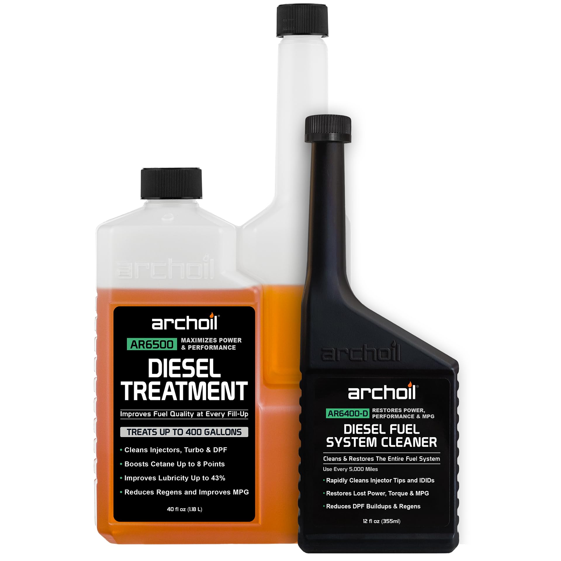 Archoil Diesel Fuel System Kit - AR6400-D (12 oz) + AR6500 (40 oz) - Complete Re