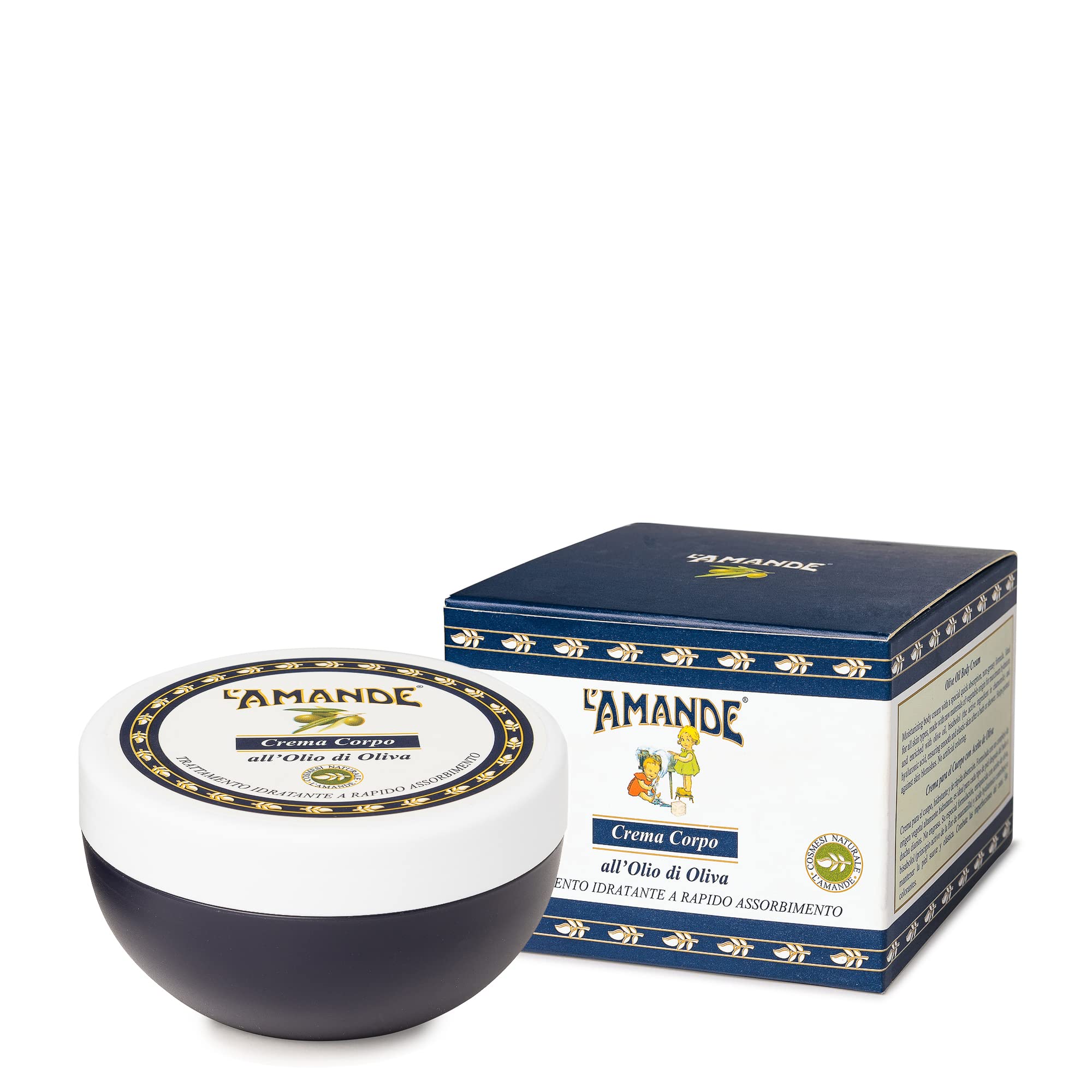L'AMANDE - Moisturizing Body Cream Dry Skin with Hyaluronic Acid and Vitamin E, 