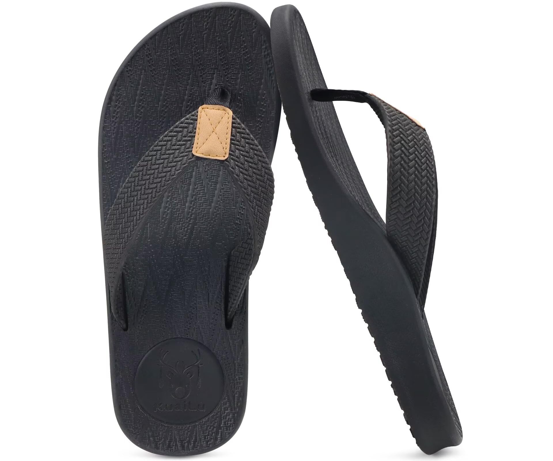 KuaiLu Men's Summer Synthetic Beach Pool Non-slip Sandals