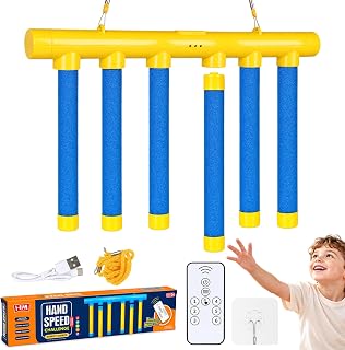 Reflex Drop Sticks Game - 3 Speeds, Reaction Toy, Kids & Adults, Family Fun | Solo Play, Hand-eye Coordination, Falling Sticks Catch, Voice Prompt, 6 Game Modes, Portable, Party Game, Family Gathering