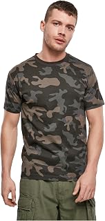 Brandit Men's Premium T-Shirt Short Sleeve Forest Camouflage
