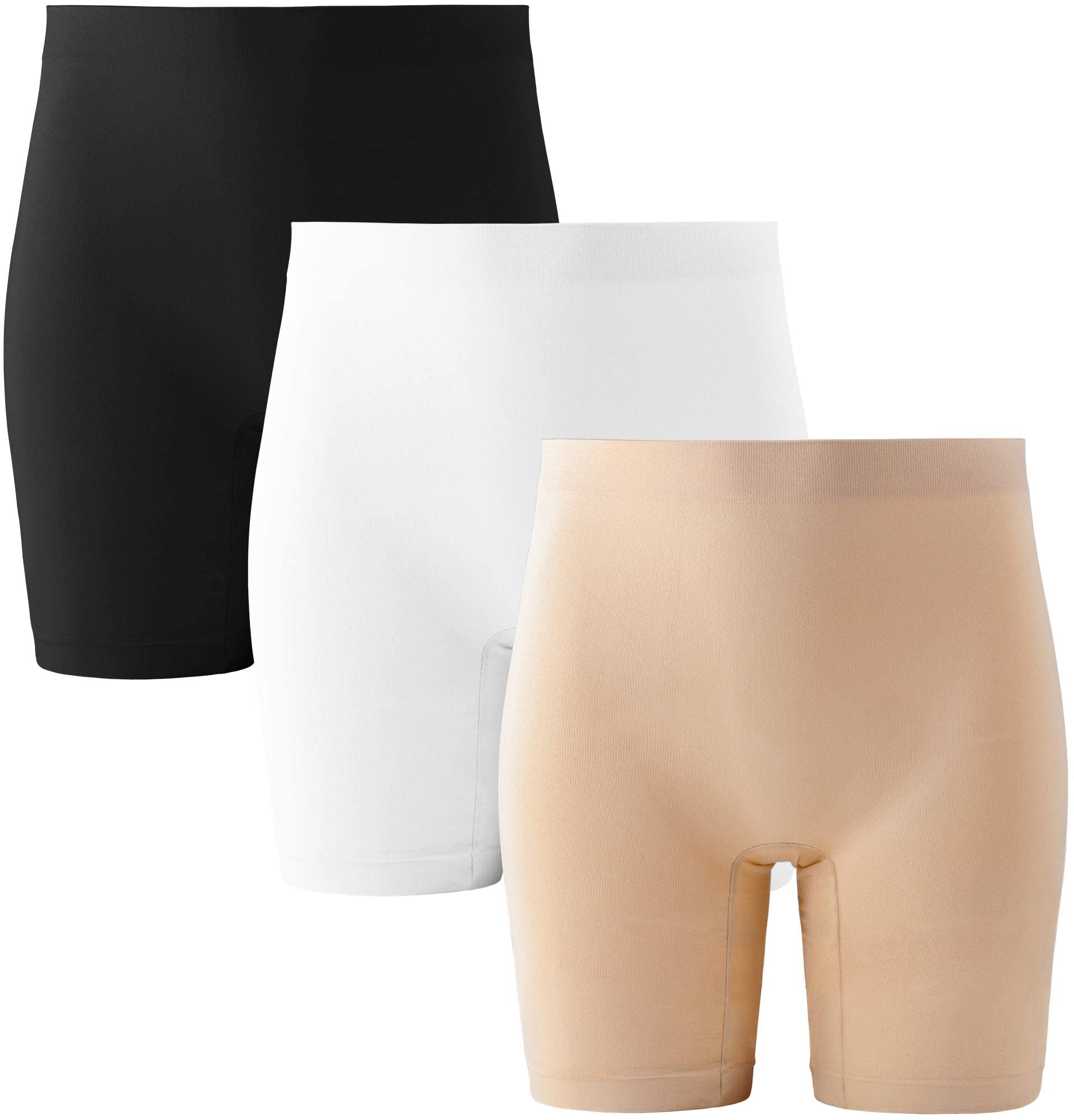INNERSY Women's Cycling Shorts Under Dress Skirt Anti Chafing Pack of 3