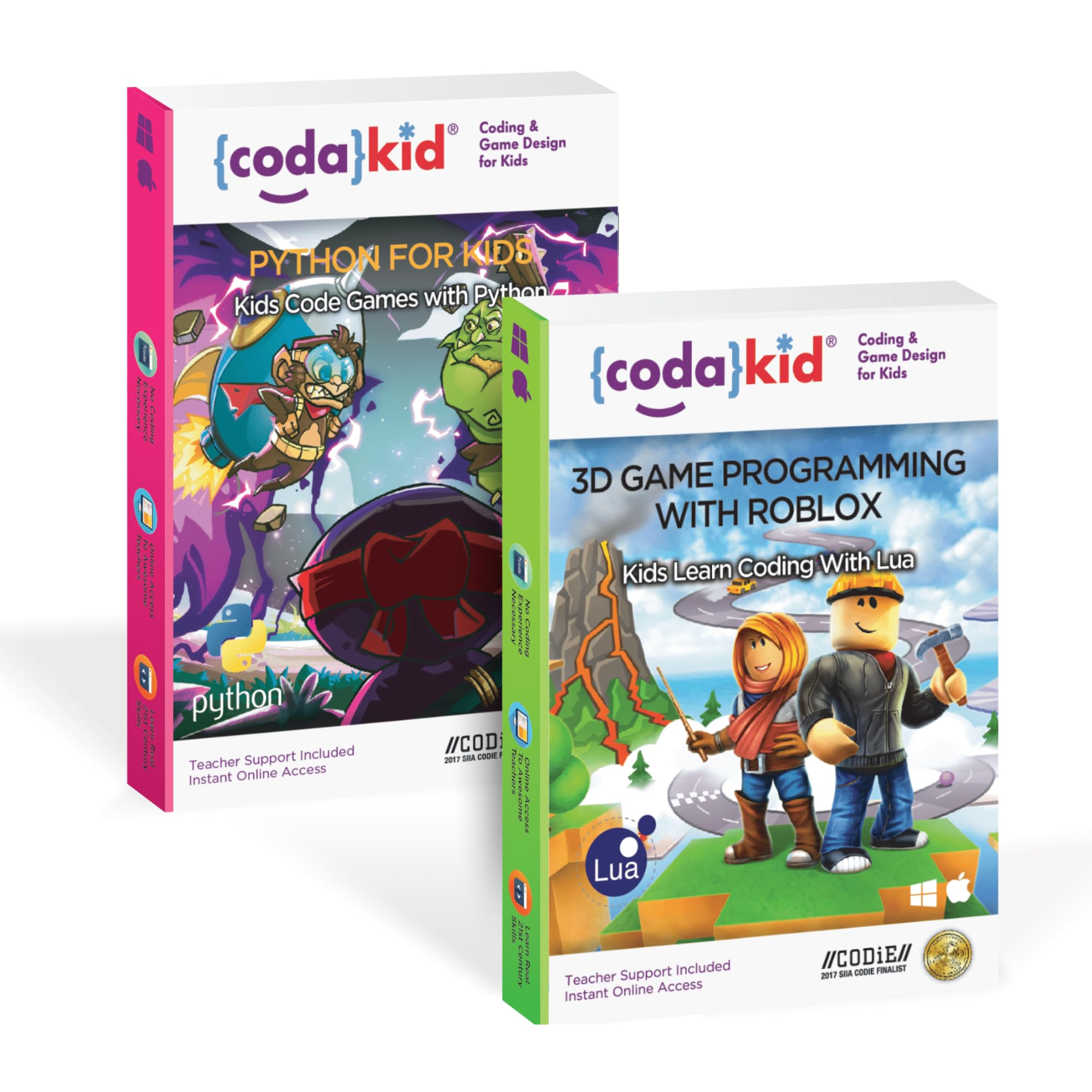 CodaKid Coding Bundle for Kids – Learn Lua with Roblox + Python Game Development