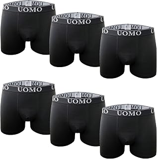 Mens Boxer Briefs Cotton Underwear: Soft Breathable Fabric with Comfortable Waistband Stretch Fit Design and No-Fly Pack