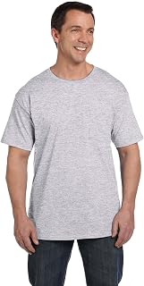 Hanes Beefy-t Pocket, Heavyweight Cotton Pocket Tee for Men, Full-Cut T-Shirt, 1 Or 2 Pack Men's T-Shirt (Pack of 1)