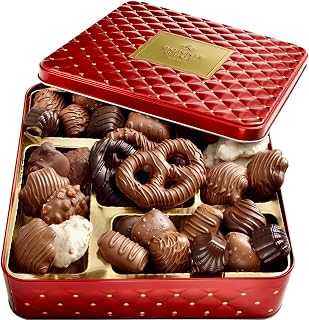 Chocolate Gift Basket – Gourmet Holiday Snack Gift Box Idea in Keepsake Tin – Men, Women, Corporate, Food Set- Bonnie and Pop