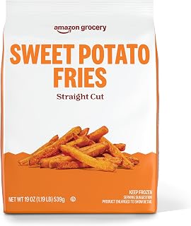 Amazon Grocery, Sweet Potato Straight Cut Fries, 19 Oz, Frozen