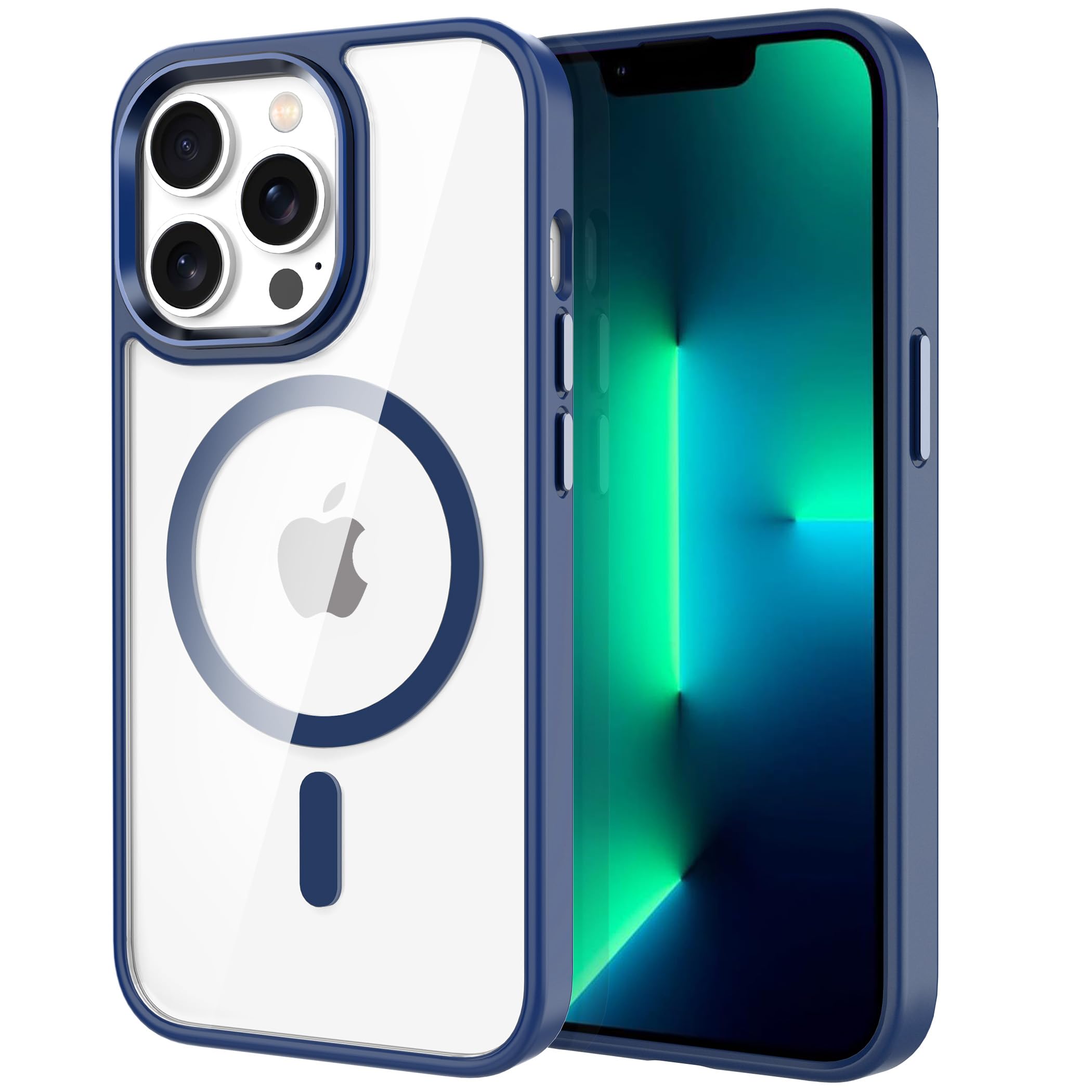 CACOE Magnetic Case for iPhone 13 Pro Max 6.7 inch, Dark Blue