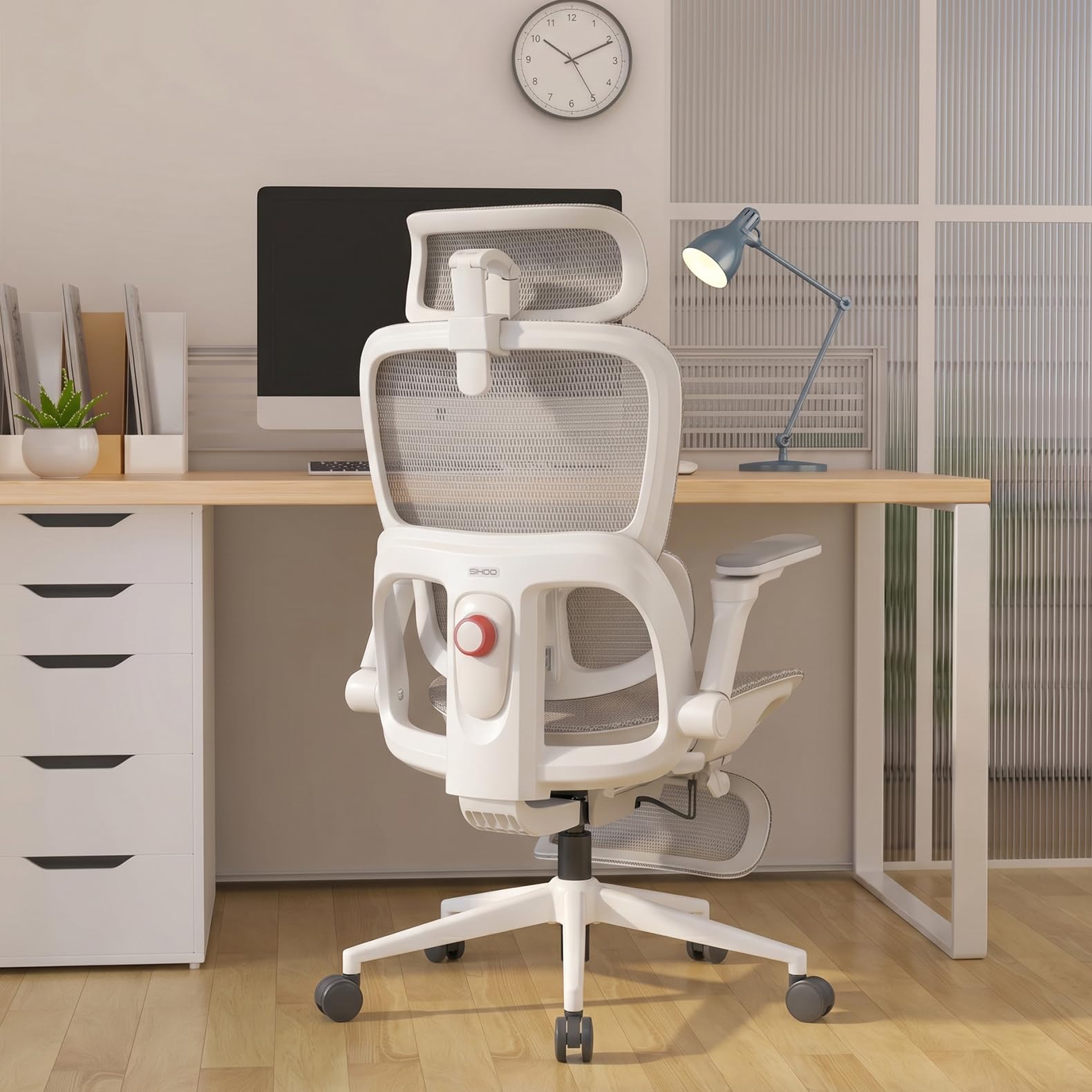 SIHOO B300Pro Ergonomic Office Chair with Footrest Lumbar Support 4-Way