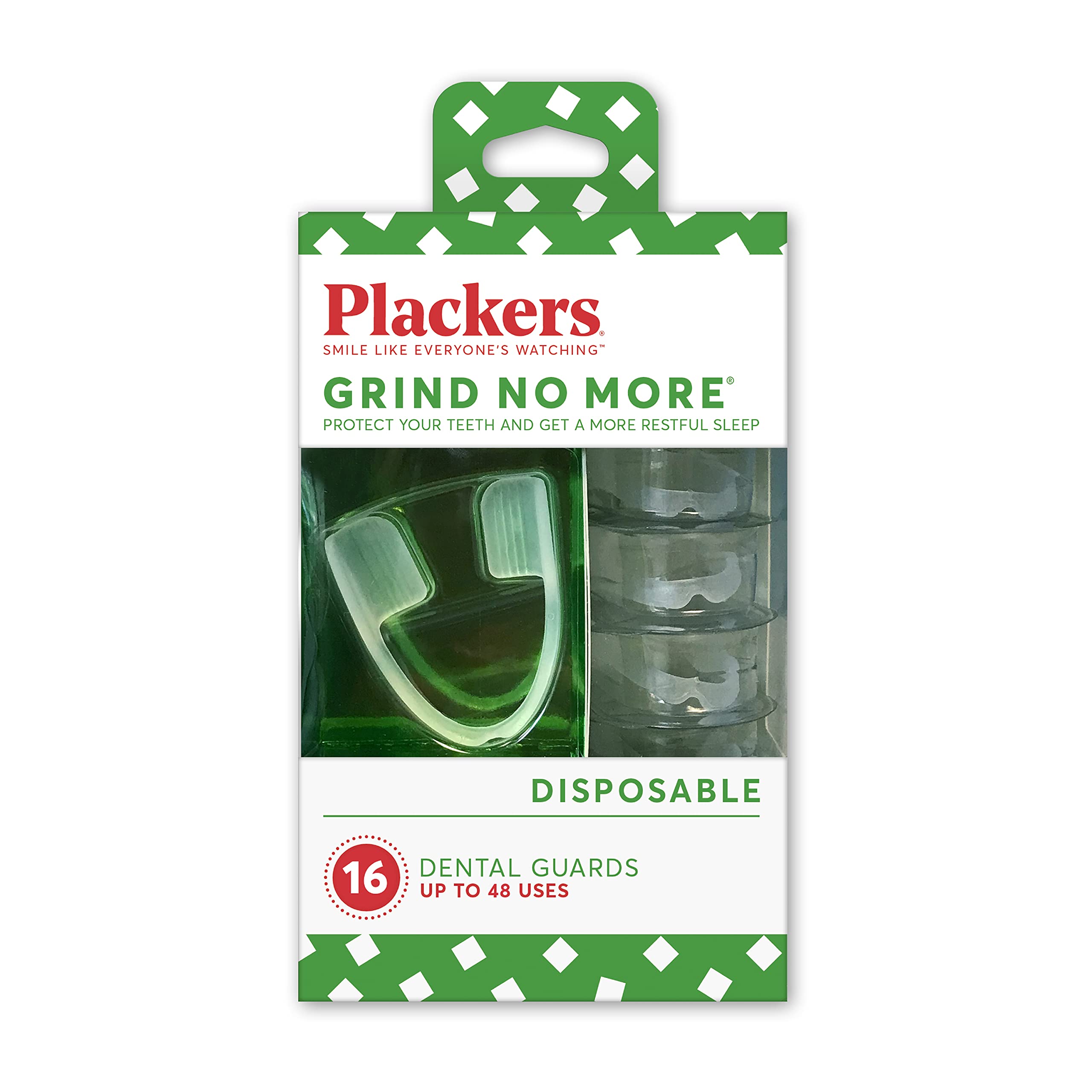 Plackers Grind No More Night Guard, Ready-to-Wear, 16 Count | Dental protection,