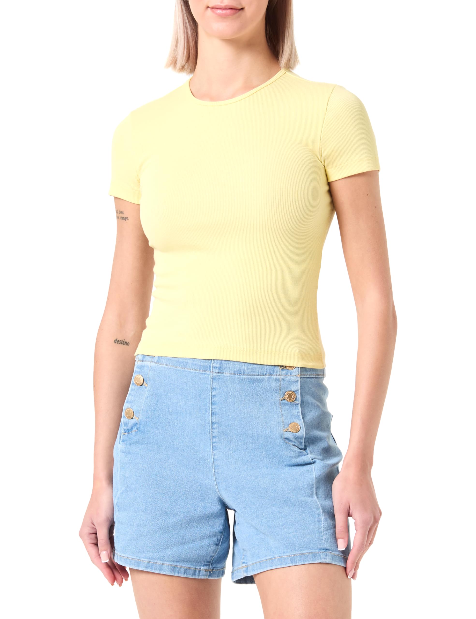 VERO MODA Vmchloe SS - Ga Jrs Noos Women's T-Shirt Shorts (Pack of 1)