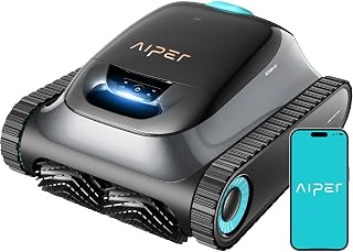 (2026 Upgrade)(Renewed) Aiper Scuba S1 Robotic Pool Cleaner, Weekly Custom Cleaning Plan, 270 Min Runtime, Smarter Navigation with 11 High-Precision Sensors, App Support-Gray