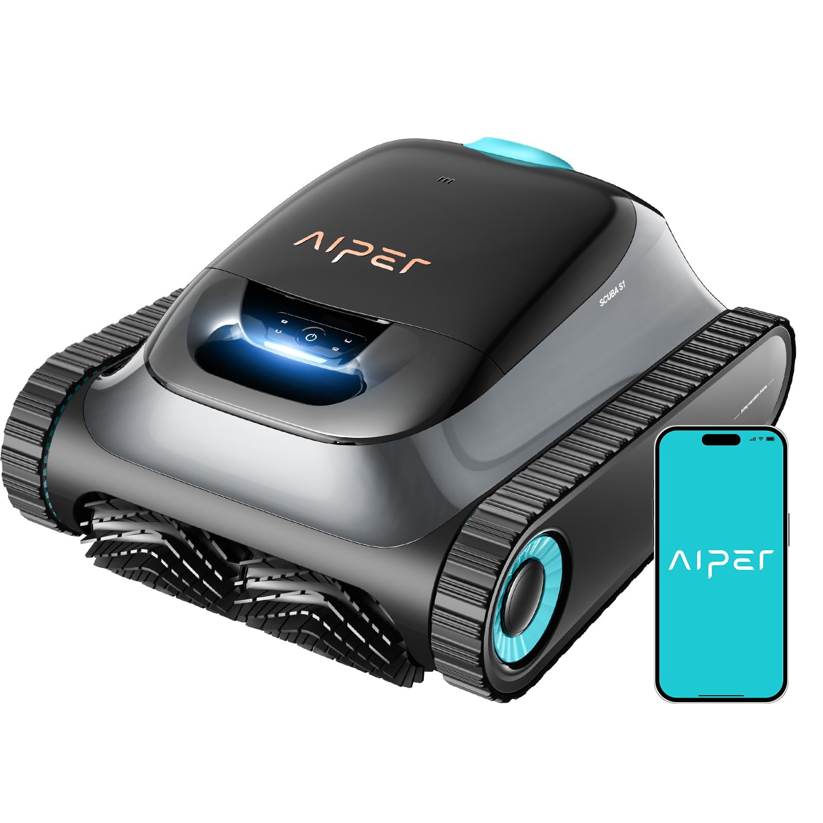 (2026 Upgrade)(Renewed) Aiper Scuba S1 Robotic Pool Cleaner, Weekly Custom Clean