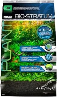 Fluval 12696 Volcanic Soil Bio Stratum for Planted Tanks, 4.4 lbs. | Natural Mineral-Rich, Aquarium Substrate for Healthy Plant Development, Growth, and Color