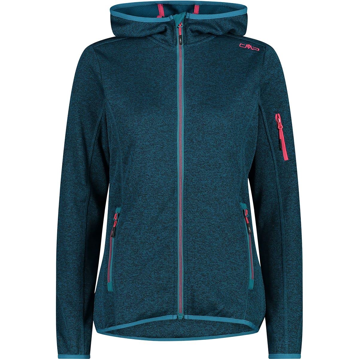 CMP Women's Knitted Tech Jacket with Fixed Hood