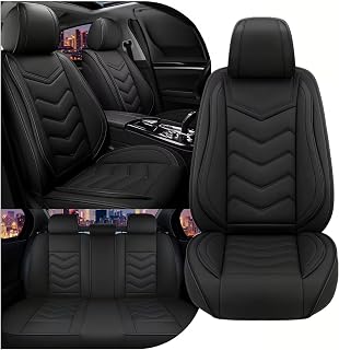 Car Seat Covers for Ford Bronco 2021-2026, Stylish Sport Seat Cover, Premium Nappa Leather Car Seat Cover. Automobile Seat Covers Sets.(Standard 5 Seats/Pure Black)