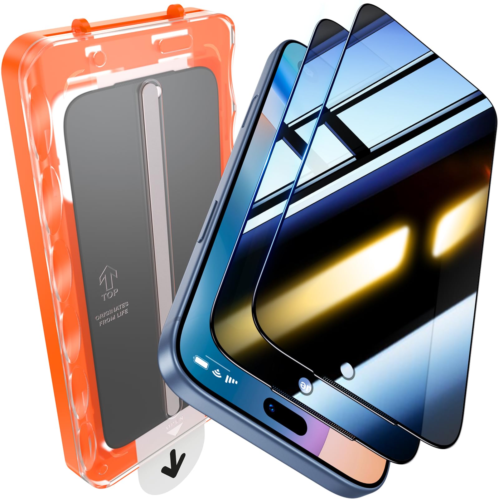 UniqueMe 2 Pack for iPhone 18 Pro Max Privacy Screen Protector - 6.9 inch
