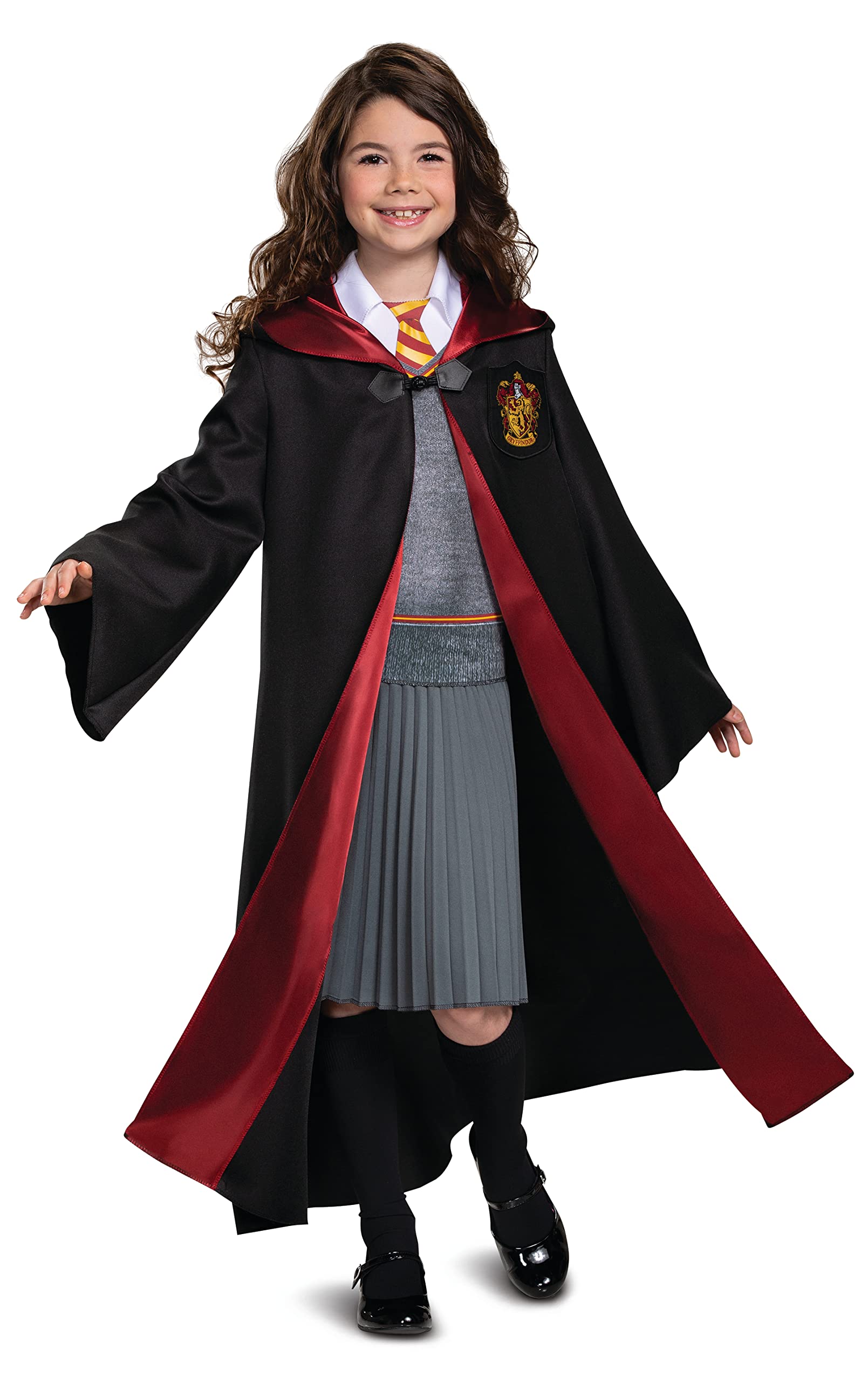 Disguise Hermione Granger Girls Costume, Deluxe Official Harry Potter Wizarding 