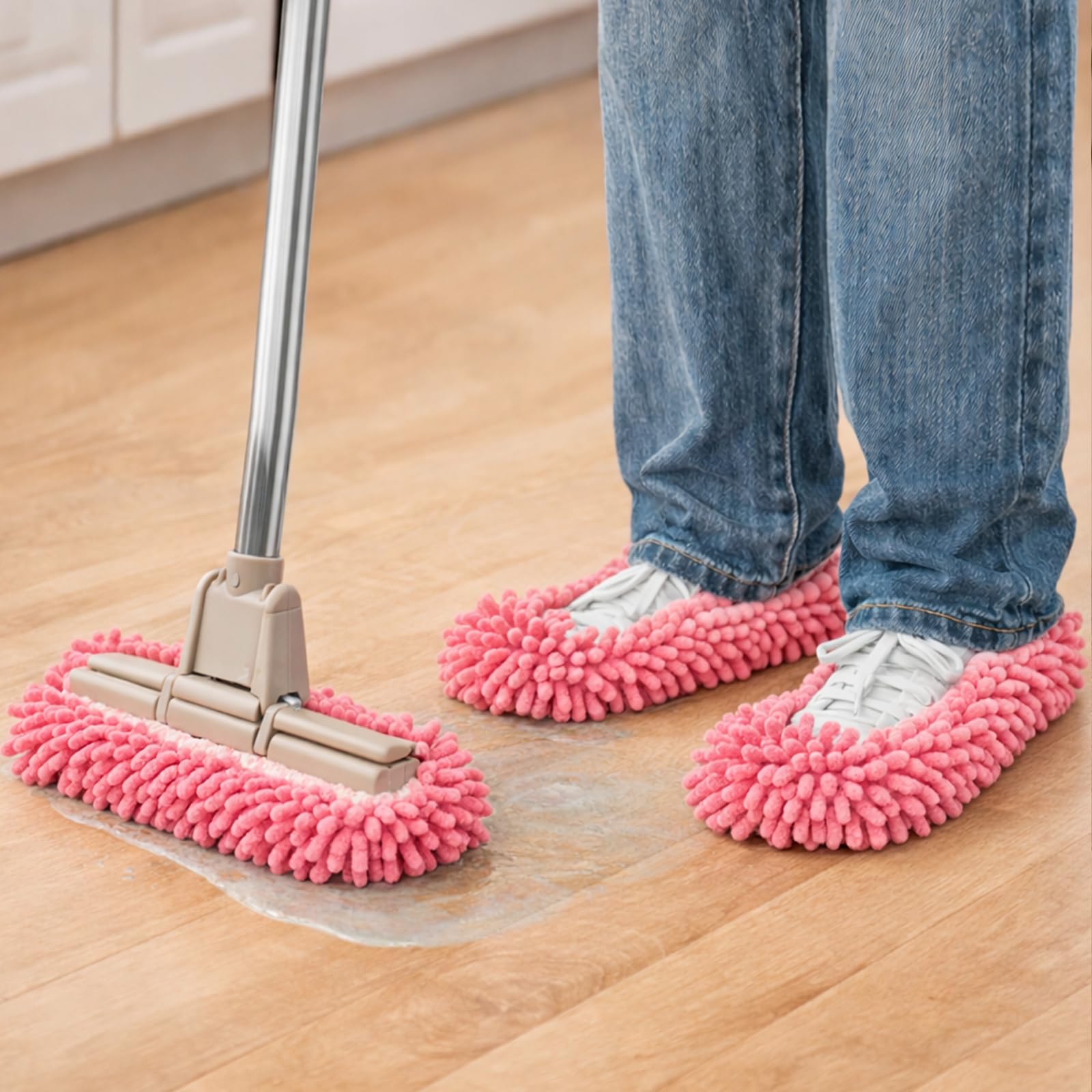 1 Pair of Slippers Floor Cleaning Accessories for Floor Cleaning and Daily Clean