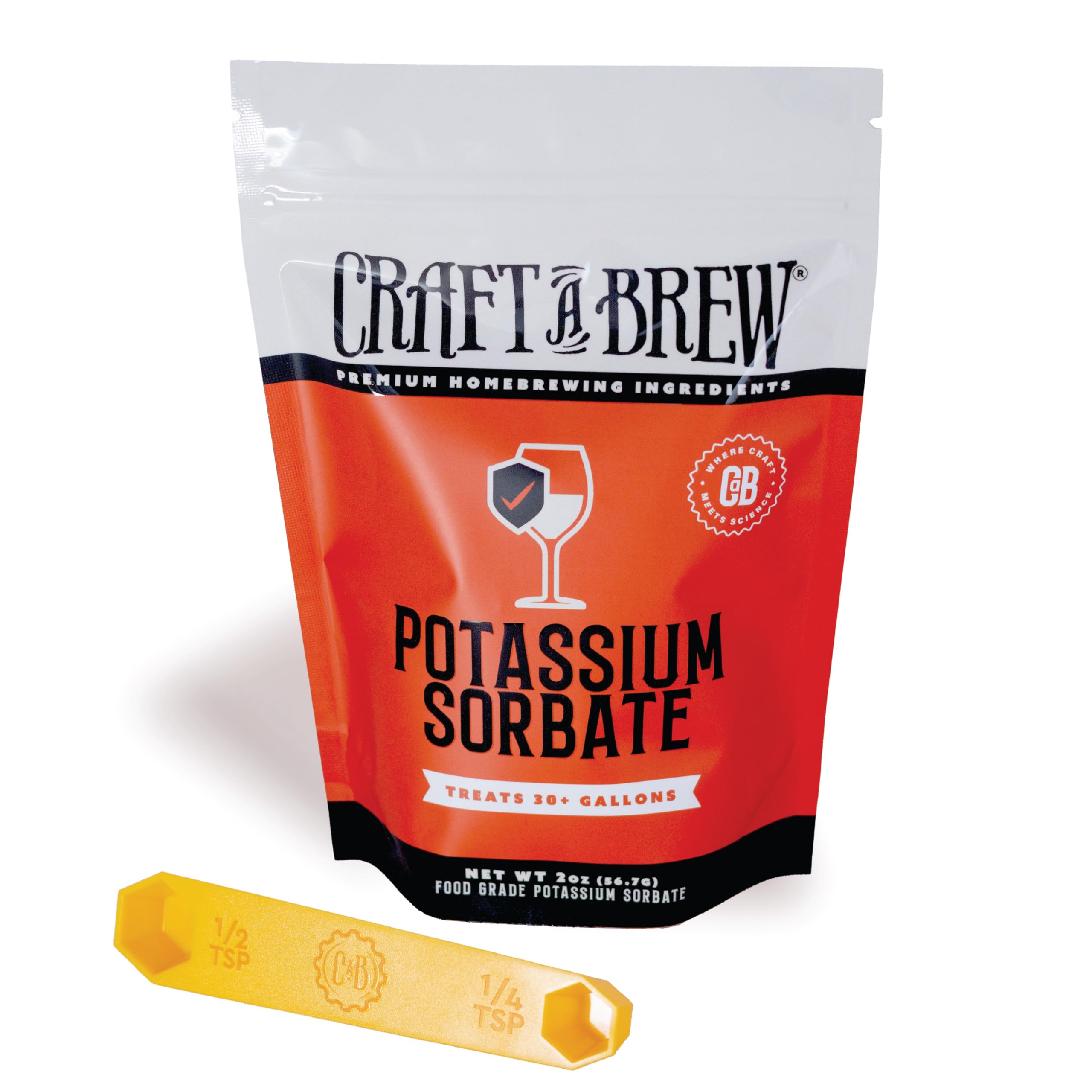 Craft A Brew - Potassium Sorbate - 2oz - Food Grade Stabilizer for Wine, Cider, 