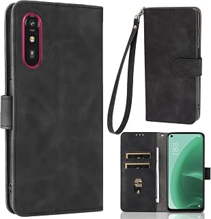 Easy Smartphone a A401FC / Lite MR01 Case Notebook Type [With 1 Strap] Applicable Easy Smartphone Lite MR01 SIM Free Fujitsu Fujitsu Smartphone Case LiteMR01 Mobile Cover Case Heofuixt Stand Strap