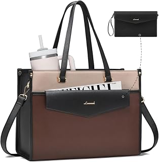 LOVEVOOK Laptop Tote Bag Women 2-in-1 Work Purse Computer Briefcase Handbag