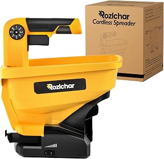 Rozlchar Power Spreader Compatible for Dewalt 20V/60V, Covers 5,000 sq. ft. | Seed spreader, year-round use, tool only (battery not included), covers up to 5,000 sq. ft., for lawns, gardens, farms