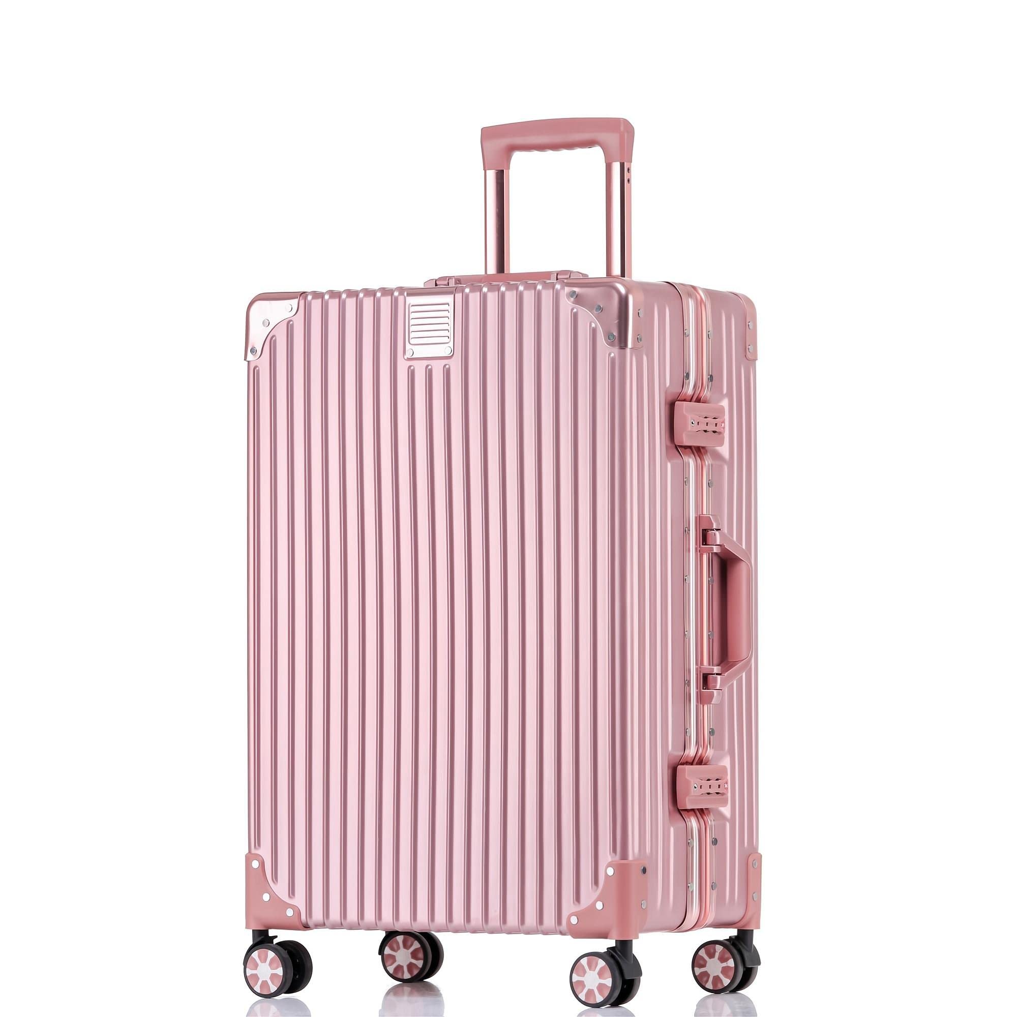 Yuweijie Silver Body Innovation Suitcase, Aluminum Frame, Carry-on Case, Check-i