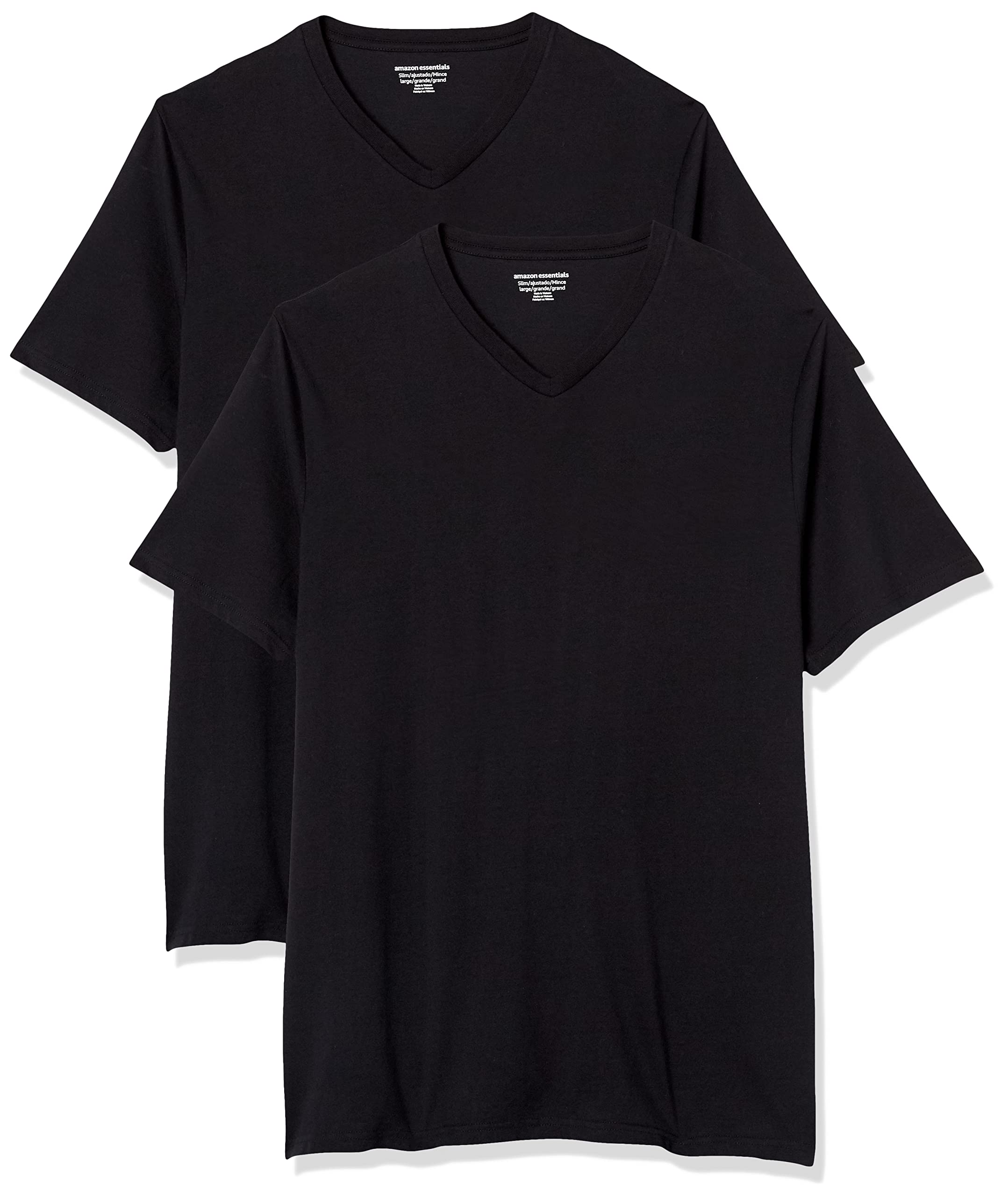 Amazon Essentials Men's Slim-Fit Short-Sleeve V-Neck T-Shirt