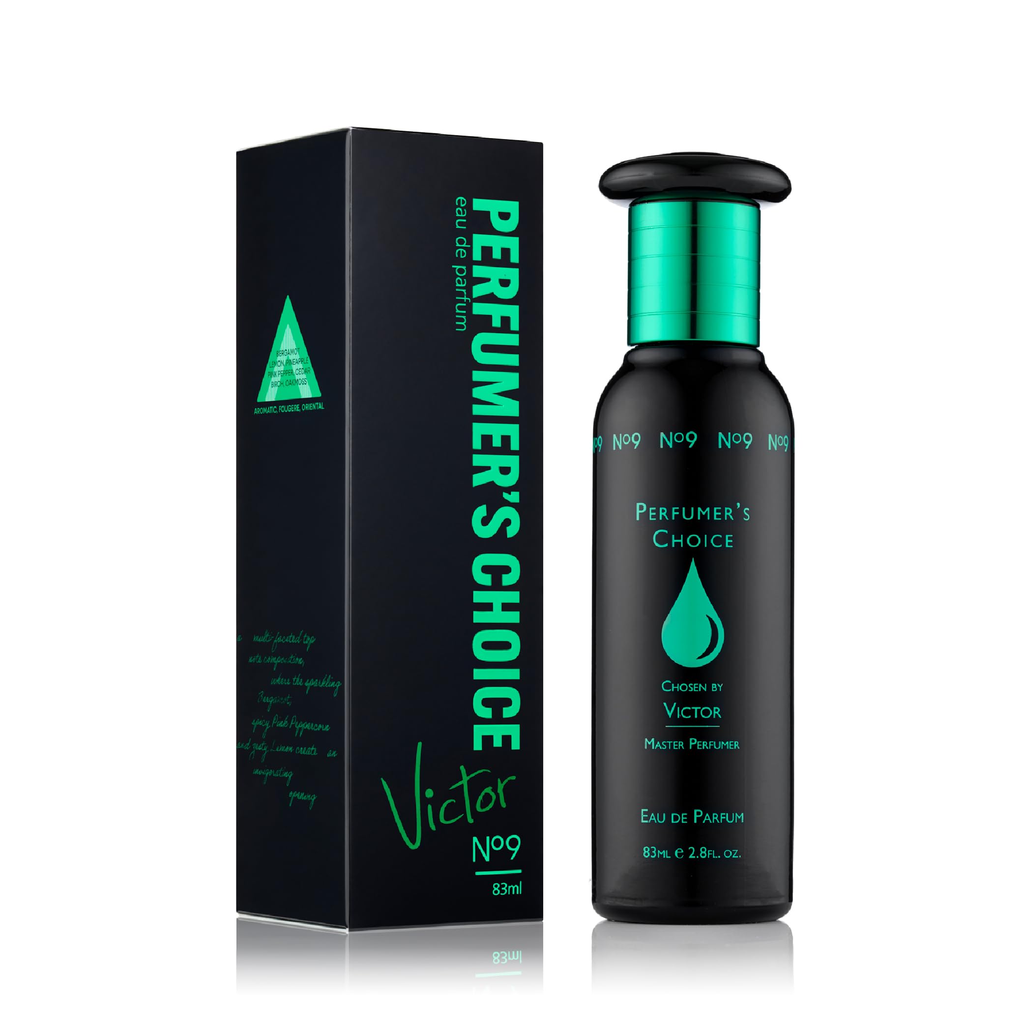 PERFUMER'S CHOICE No9 Victor - EDP Aftershave for Men Apple & Bergamot 83ml | Ea